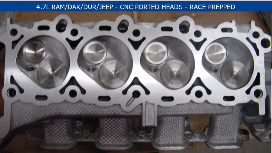 Knolton Thunder Stage2 RACE CNC Ported Heads Dodge-Jeep 4.7L V8